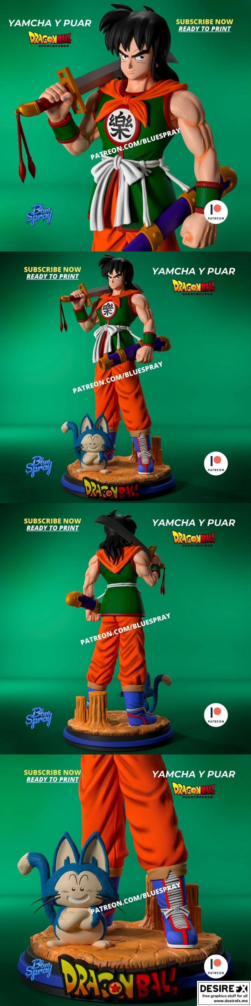 Yamcha 3D打印模型|Yamcha Y Puar – 3D Print Model