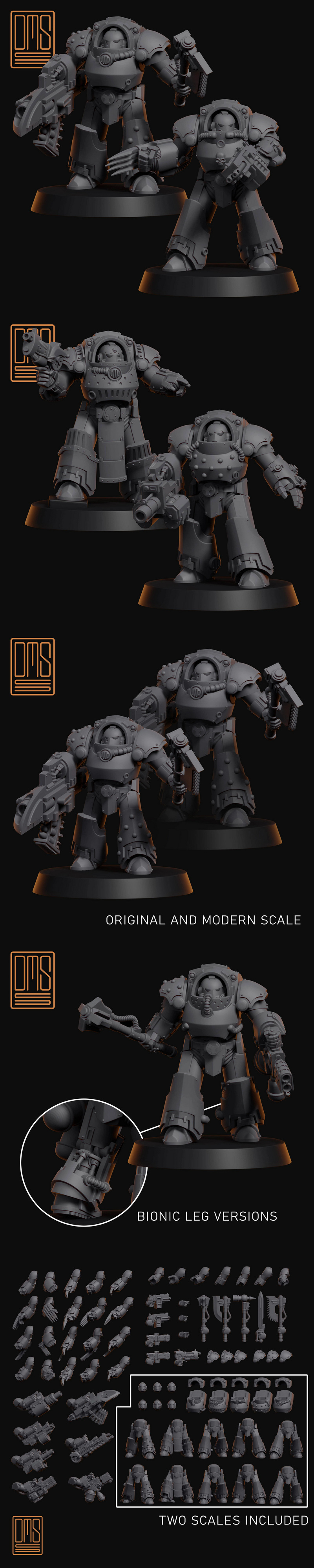 重型驱逐舰战斗小队 - 3D打印模型|Heavy Destroyer Battle Squad – 3D Print Model