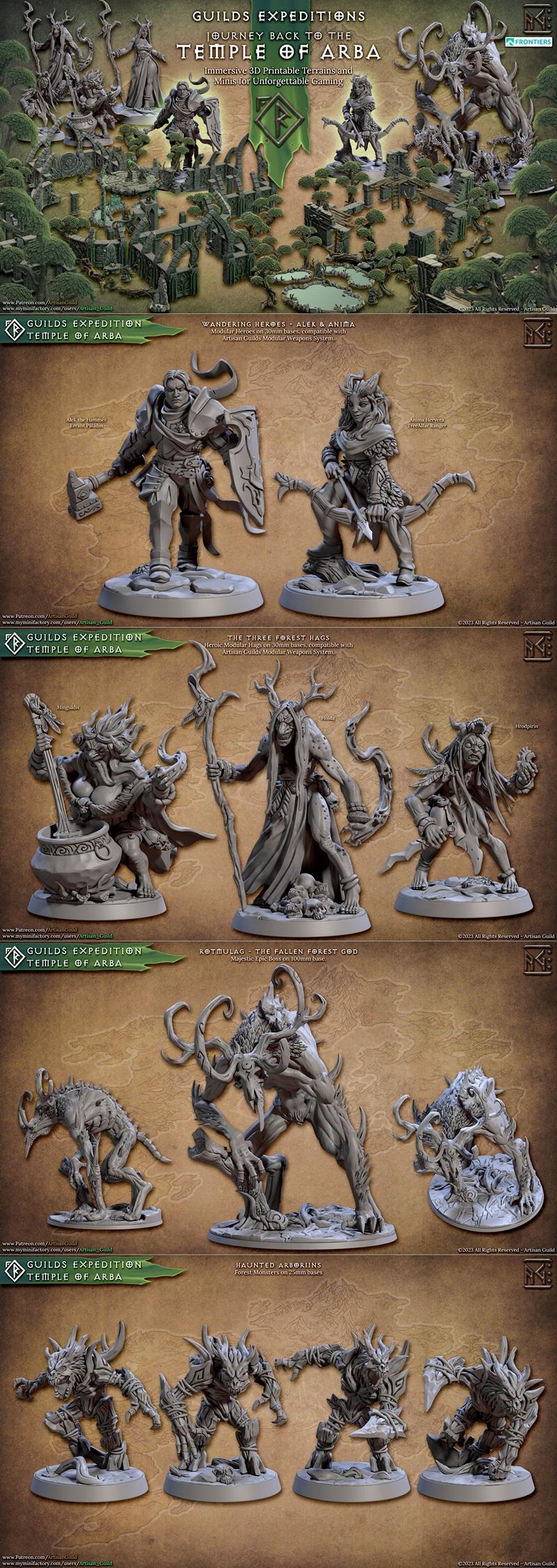 guilds探险之旅——重返阿巴神庙 3D打印模型|Guilds Expeditions – Journey Back to the Temple of Arba – 3D Print Model STL