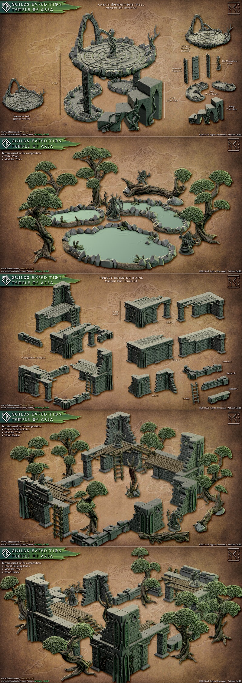 guilds探险之旅——重返阿巴神庙 3D打印模型|Guilds Expeditions – Journey Back to the Temple of Arba – 3D Print Model STL