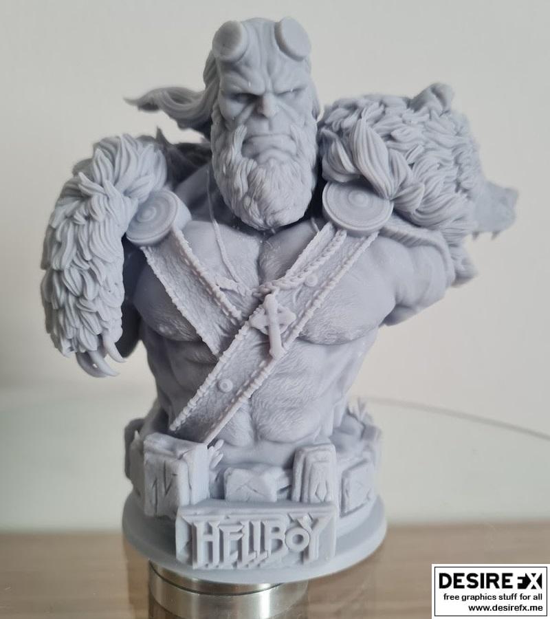 Hellboy 3D打印模型|Hellboy Bust – 3D Print Model
