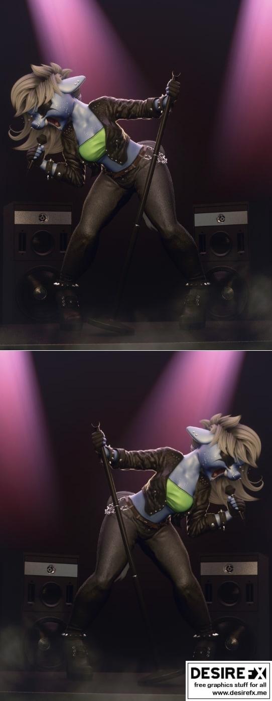 3D打印模型：动漫角色Singer立体模型|Singer – 3D Print Model STL