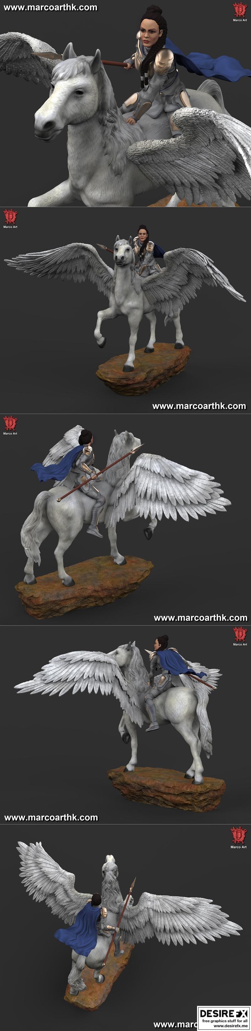 Marco Art - 女神战士 Valkyrie 3D打印模型|Marco Art – Valkyrie – 3D Print Model STL