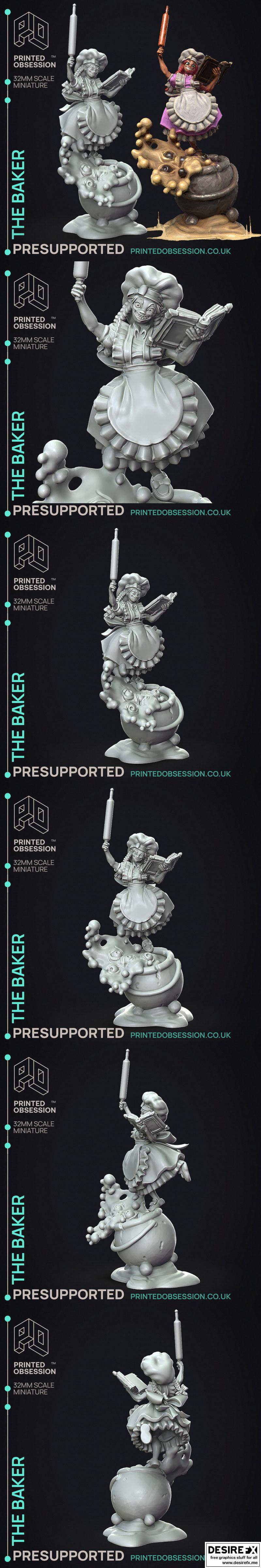 烘焙师——3D打印模型|The Baker – 3D Print Model