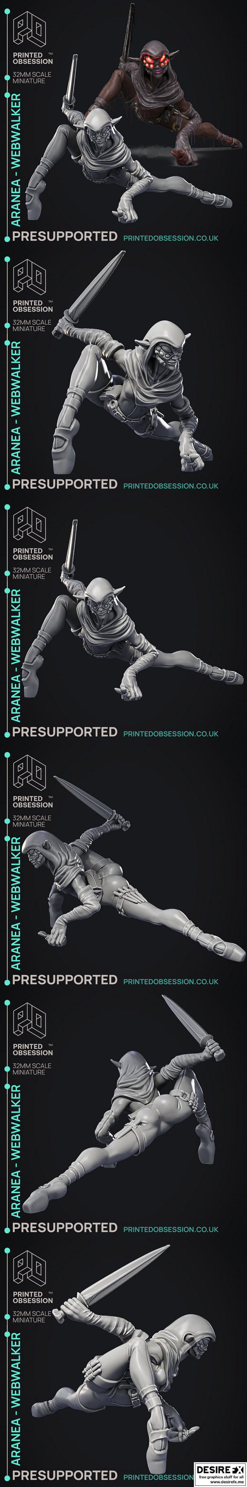 Aranea Webwalker 3D打印模型|Aranea – Webwalker – 3D Print Model