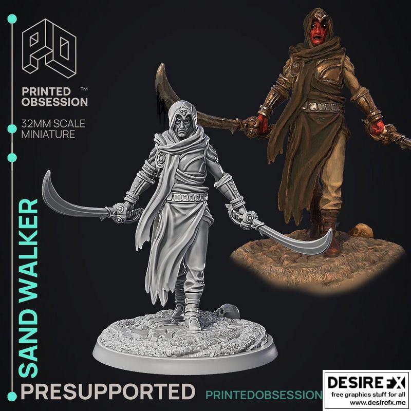 沙之行者——3D打印模型|Sand Walker – 3D Print Model
