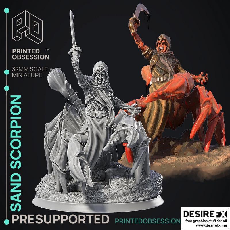 沙蝎子——3D打印模型|Sand Scorpion – 3D Print Model