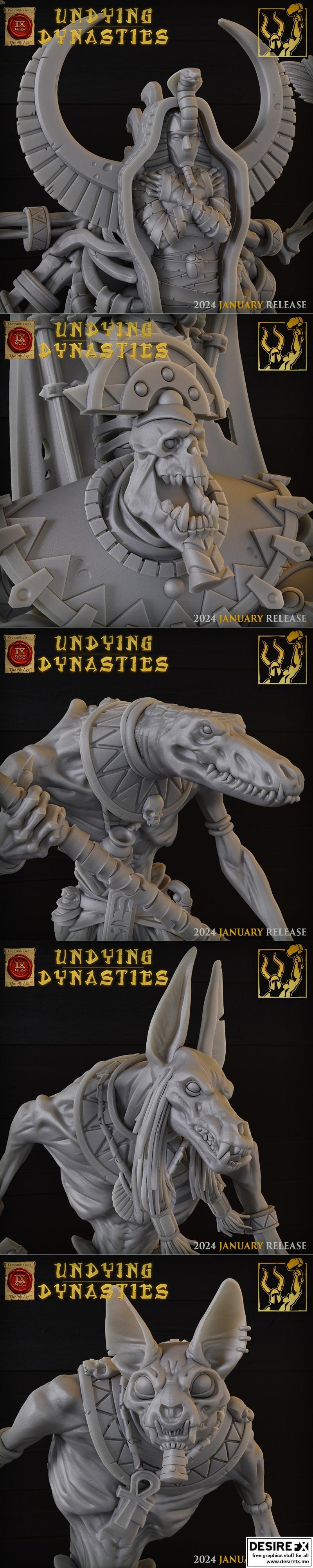 Titan-Forge迷你模型 — 《不灭王朝》第一卷 3D打印模型|Titan-Forge Miniatures – Undying Dynasties vol1 January 2024 – 3D Print Model STL