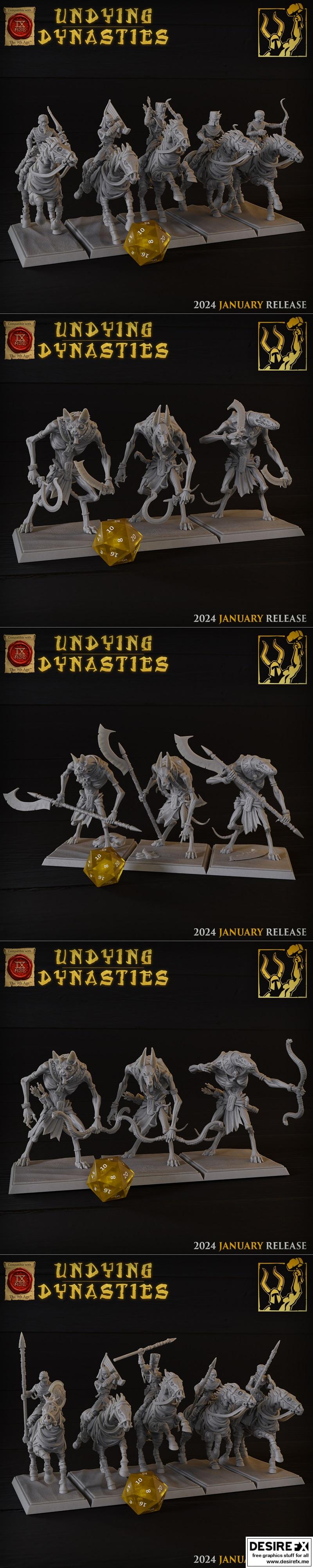 Titan-Forge迷你模型 — 《不灭王朝》第一卷 3D打印模型|Titan-Forge Miniatures – Undying Dynasties vol1 January 2024 – 3D Print Model STL