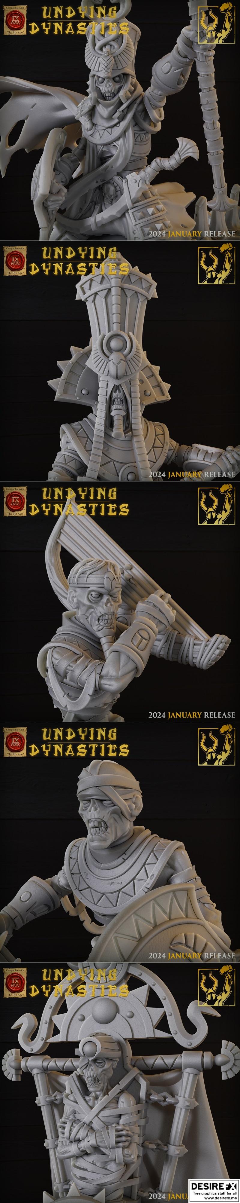 Titan-Forge迷你模型 — 《不灭王朝》第一卷 3D打印模型|Titan-Forge Miniatures – Undying Dynasties vol1 January 2024 – 3D Print Model STL