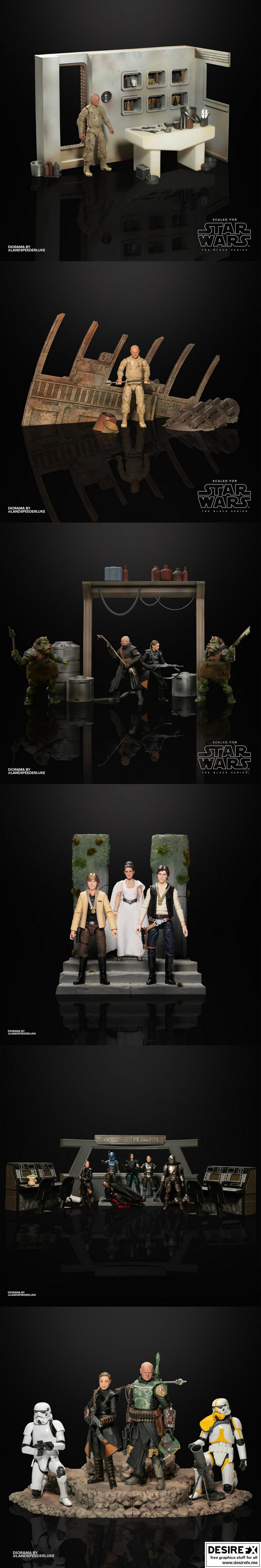 星球大战 3D打印场景模型|Star Wars Diorama, Terrains, Scenery, Environments – 3D Print Model