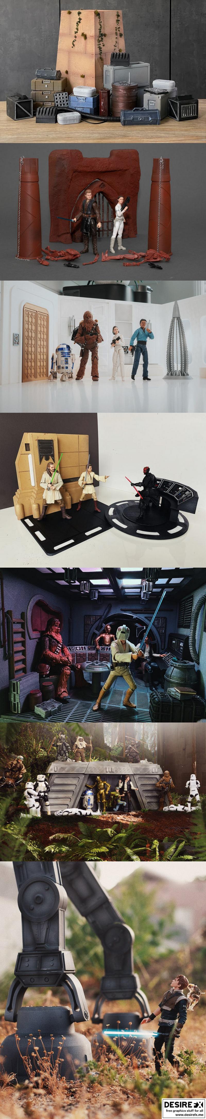 星球大战 3D打印场景模型|Star Wars Diorama, Terrains, Scenery, Environments – 3D Print Model
