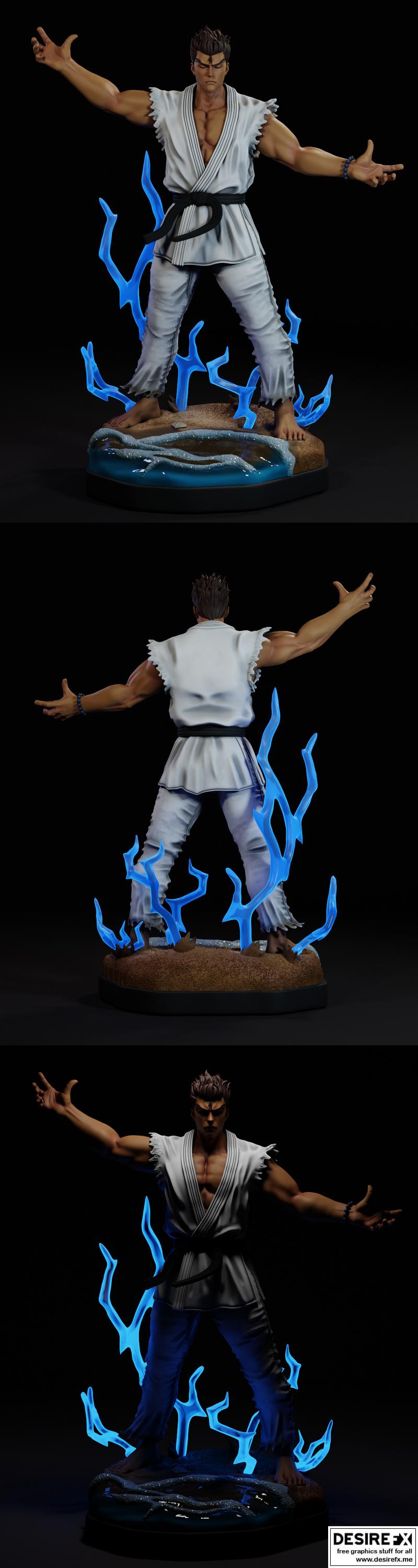 经典场景3D打印模型|Ryu Iconic Scene – 3D Print Model