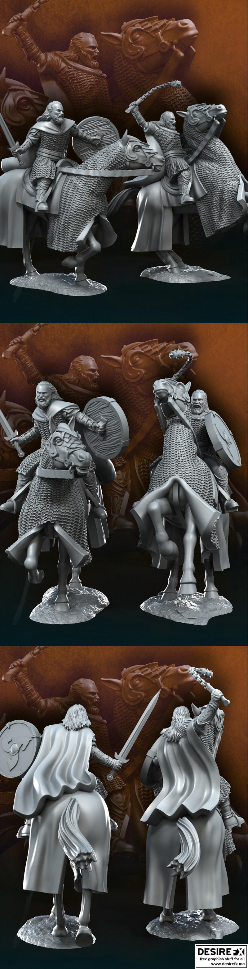 西氏人类锤子军团——3D打印模型|West Humans Hammer-Sons Cavalry – 3D Print Model