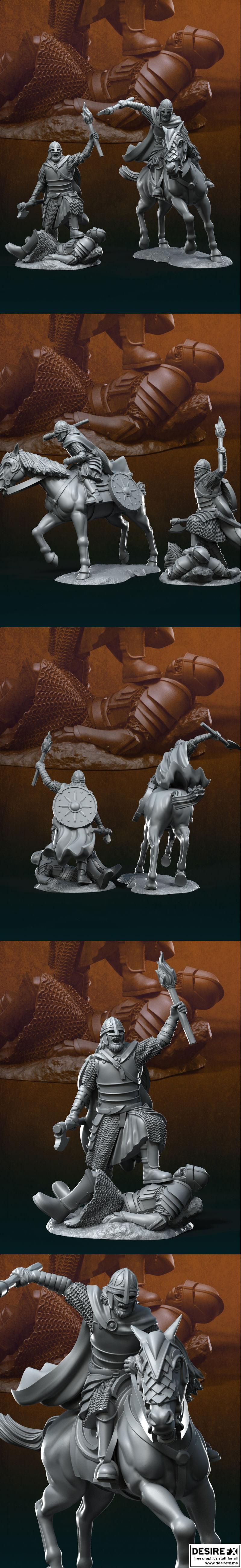 西幻人类队长 3D打印模型|West Humans Captain – 3D Print Model