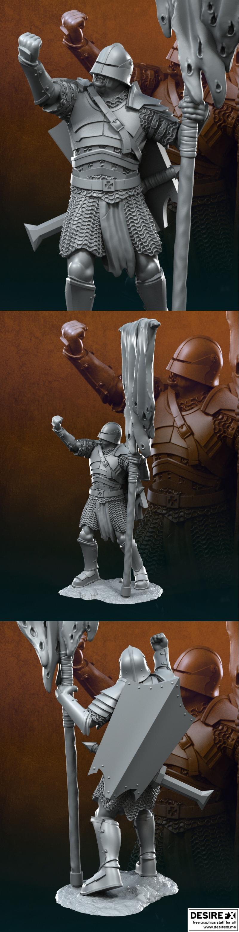 血手战旗 3D打印模型|Blood-Handed Banner – 3D Print Model