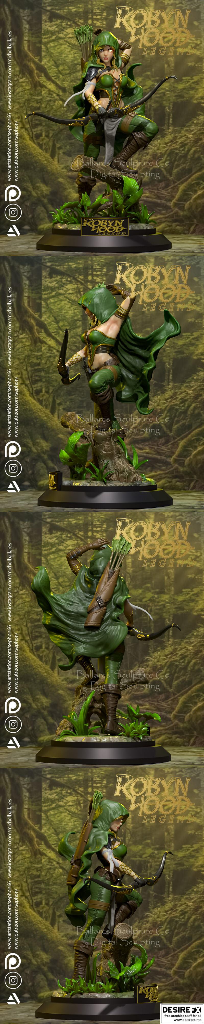 罗宾汉传说 3D打印模型|Robyn Hood Legend – 3D Print Model