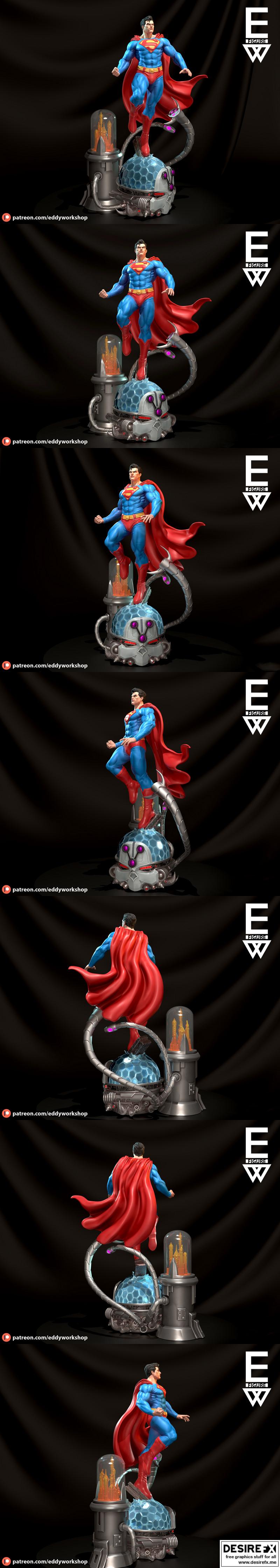 超级英雄3D打印模型|Superman – 3D Print Model