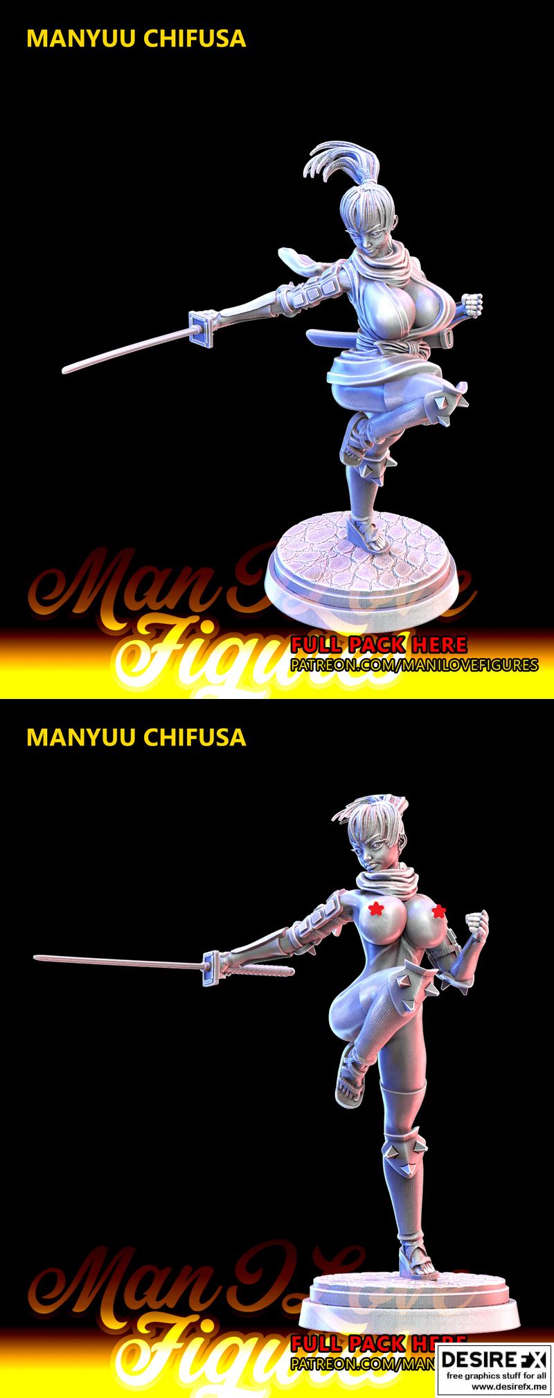Manyuu Chifusa 3D打印模型|Manyuu Chifusa – 3D Print Model
