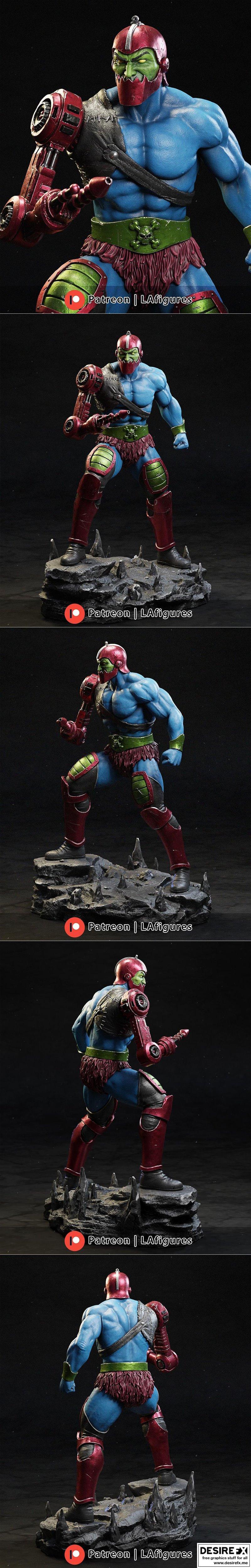 L.A. Figures 陷阱颚 3D打印模型|L.A. Figures – Trap Jaw – 3D Print Model STL