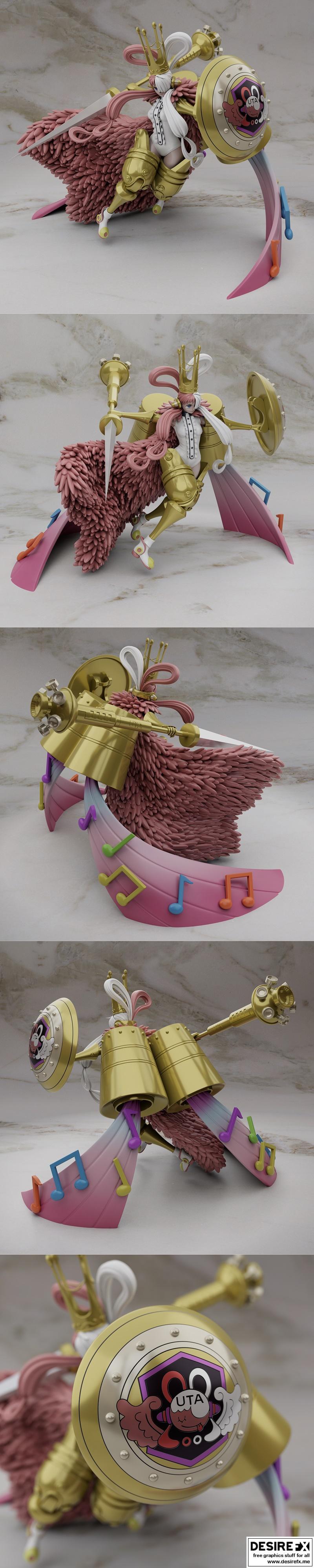 Uta - 一款3D打印模型作品|Uta – Una pieza – 3D Print Model STL