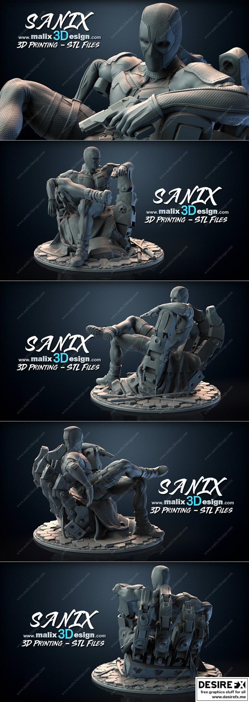 Sanix - 3D打印模型 - 奥创（Deadpool）|Sanix – Deadpool – 3D Print Model STL