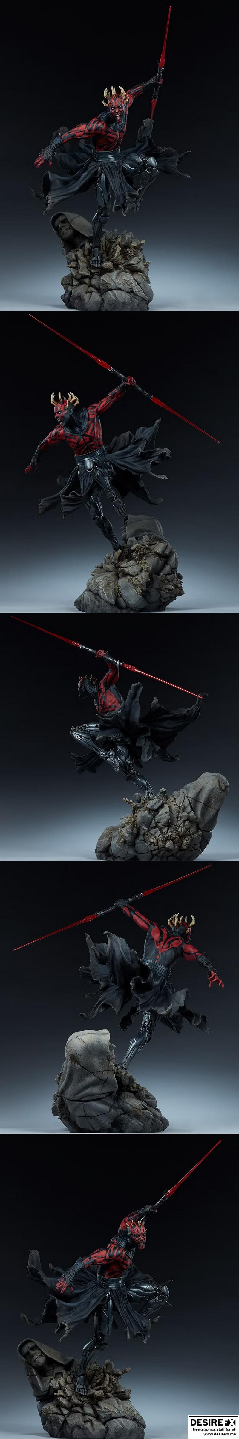 达斯·魔 3D打印模型|Darth Maul – 3D Print Model
