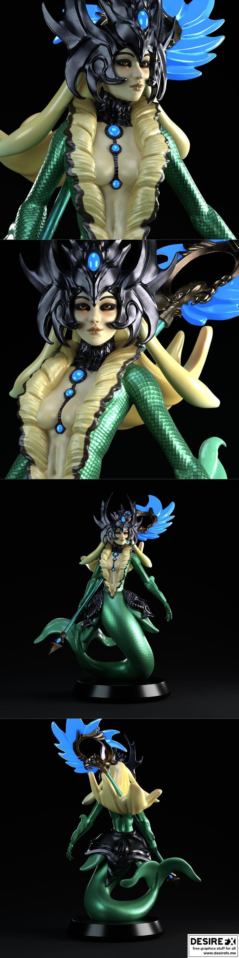 洛库斯娜 3D打印模型 STL|Nami from League of Legends by jellander – 3D Print Model STL