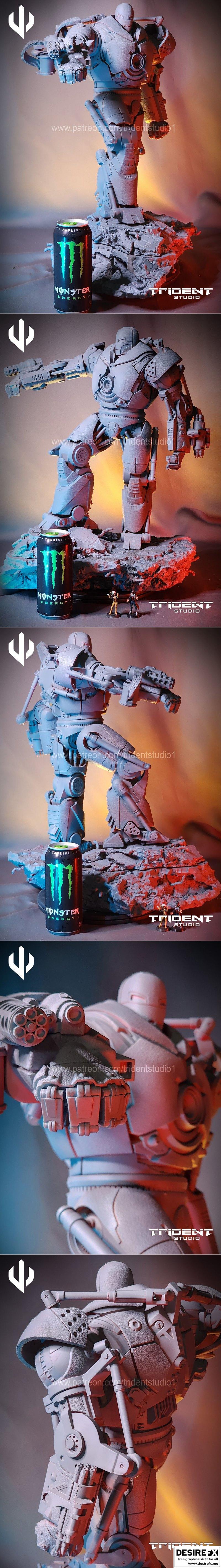 Trident Studio - 铁锤侠 - 3D打印模型|Trident Studio – Iron Monger – 3D Print Model STL