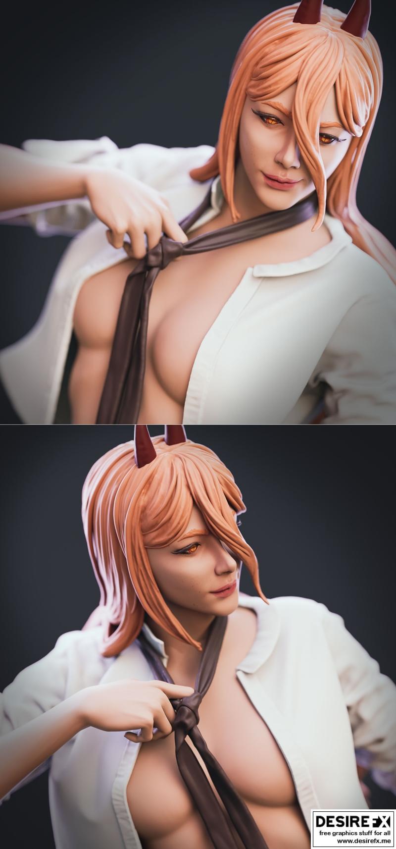 Fian - 动漫游戏角色3D打印模型|Fian – Power – 3D Print Model STL