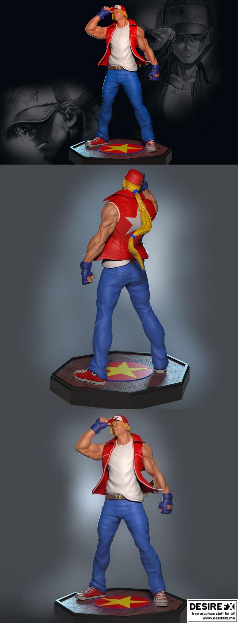 3D打印模型：铁拳战士泰瑞·博加德|Terry Bogard King of Fighters – 3D Print Model