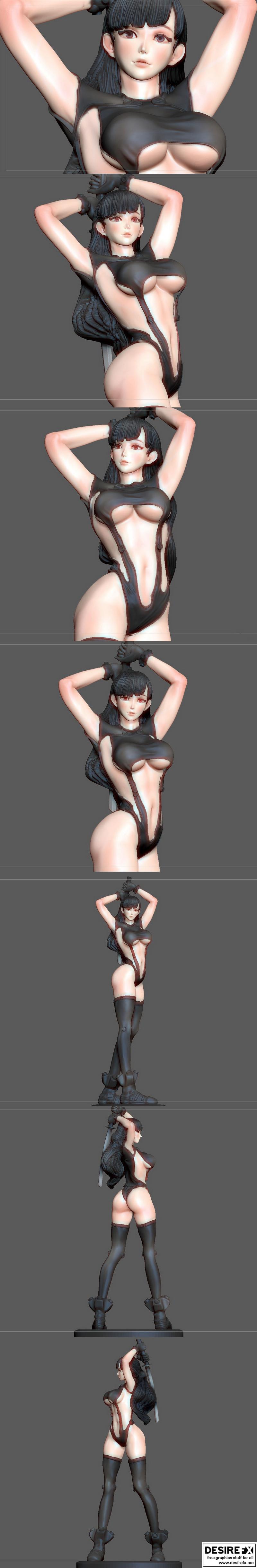 三渲二模型 | Reika Shimohira 3D打印人形模型|Reika Shimohira – 3D Print Model