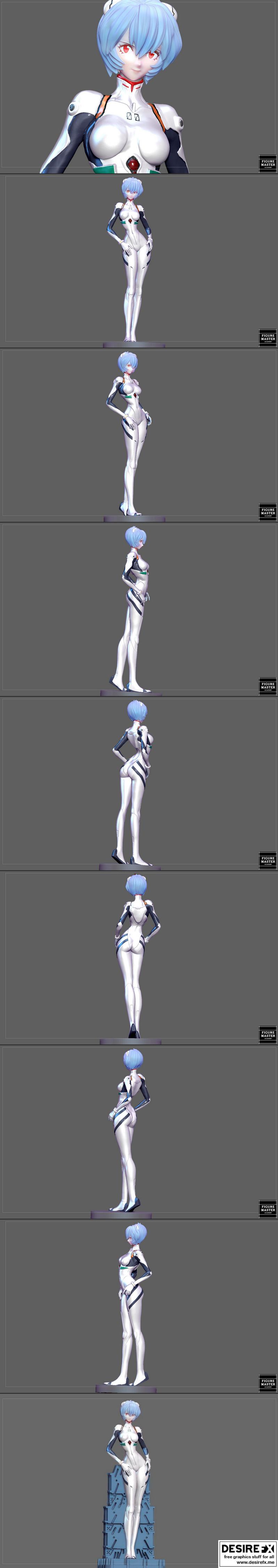交响曲中的静谧——Rei Ayanami 3D打印模型|Rei Ayanami – 3D Print Model