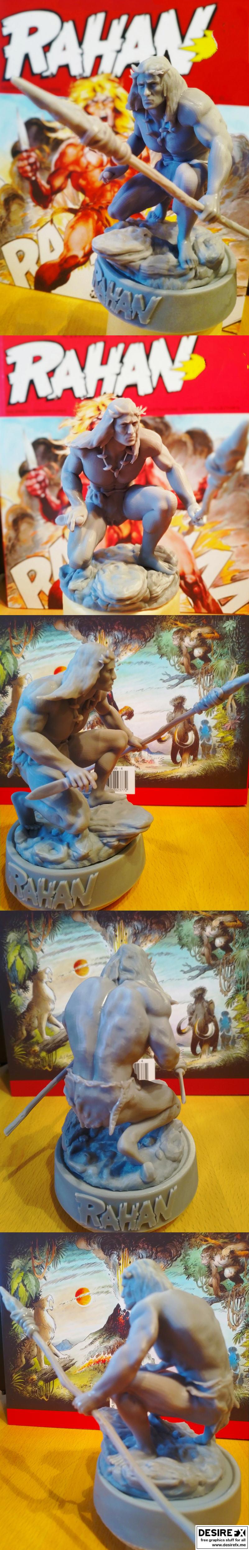 史前战士 Rahan 3D打印模型|Rahan Prehistoric Warrior – 3D Print Model