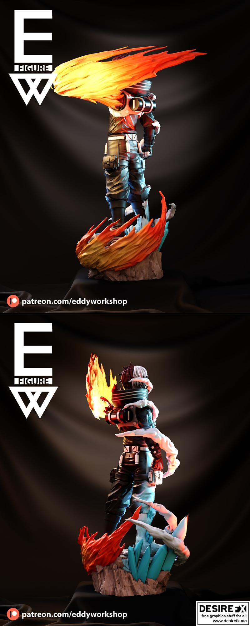 Eddy Workshop - 《咒术回战》Shoto Todoroki 3D打印模型|Eddy Workshop – Shoto Todoroki – 3D Print Model STL