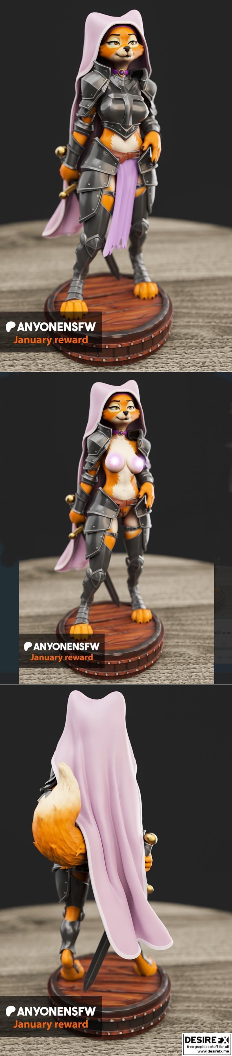 3D打印模型：任何人系列 - 玛丽安·侍女|Anyone – Maid Marian – 3D Print Model STL