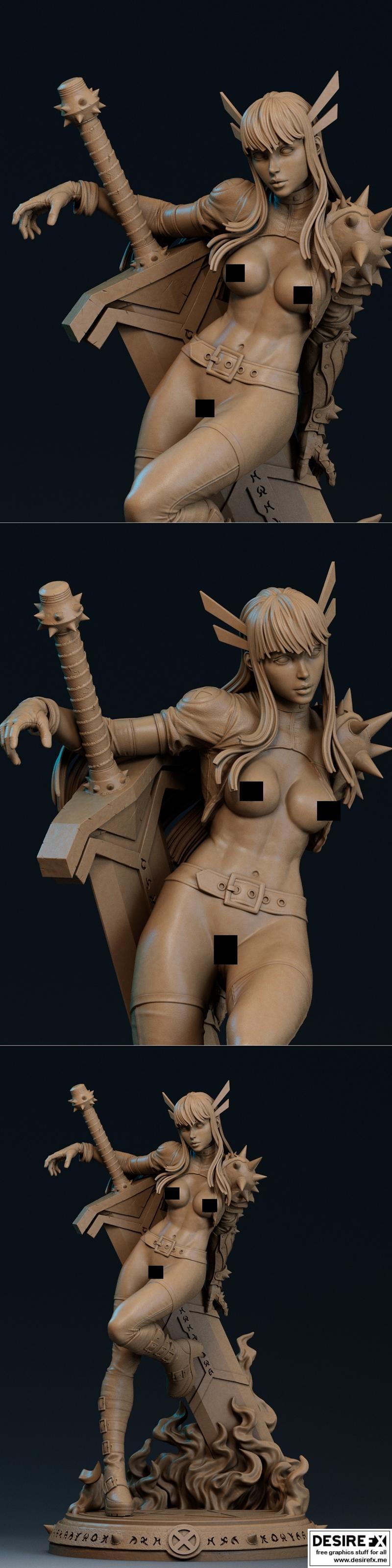 Ca 3d Studios - 魔法NSFW版 - 3D打印模型|Ca 3d Studios – Magik NSFW Version – 3D Print Model STL