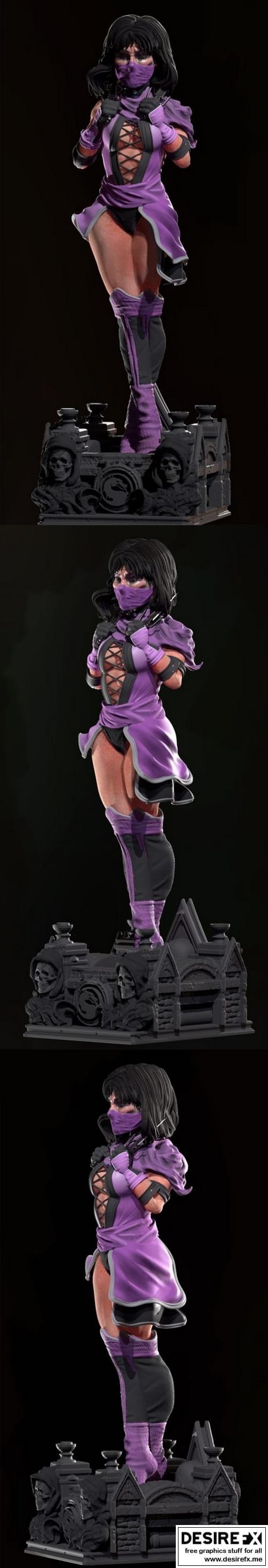 mortal kombat 米莉娜 3D打印模型|Mortal Kombat – Mileena – 3D Print Model