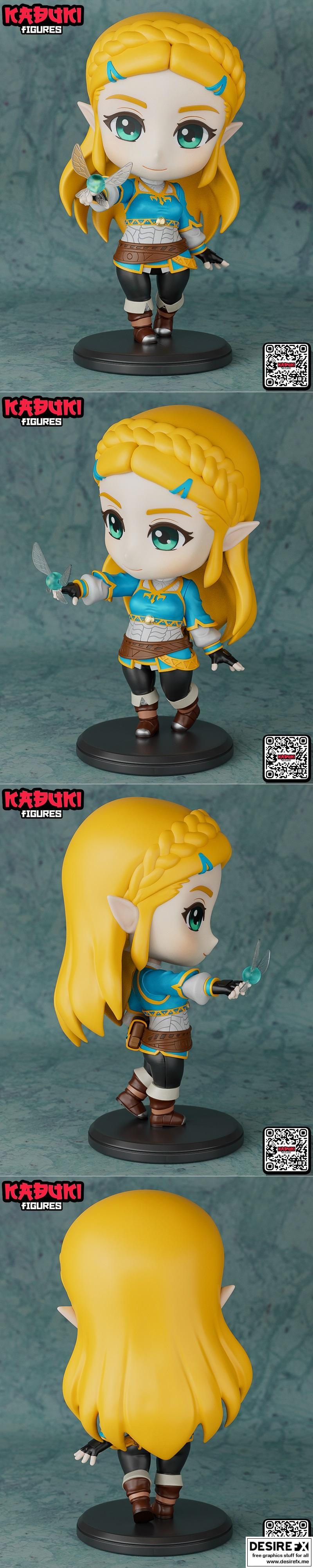 塞尔达公主 3D打印模型|Princess Zelda – 3D Print Model STL