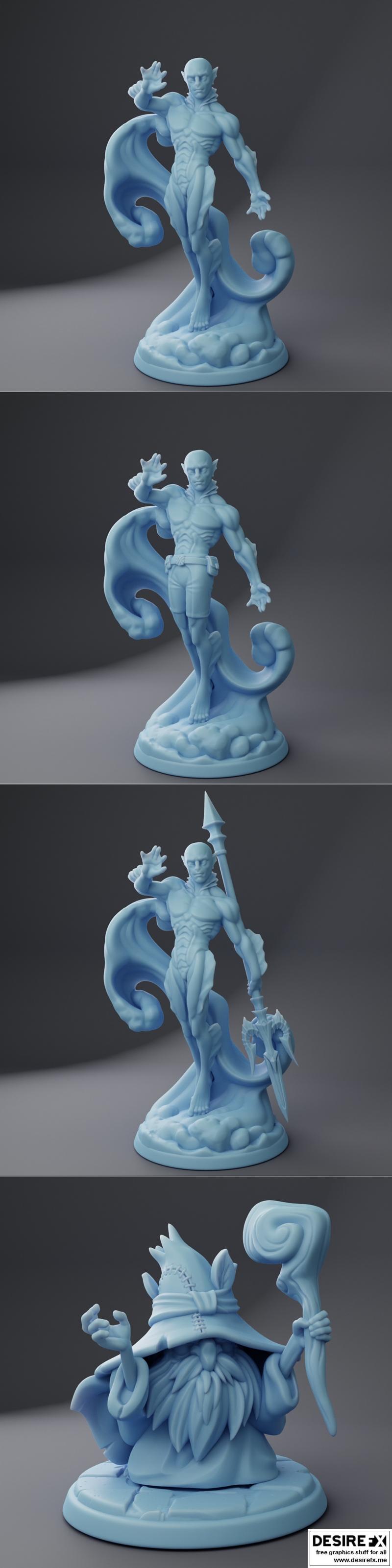 双女神迷你模型 2024年1月 3D打印STL文件|Twin Goddess Miniatures January 2024 – 3D Print Model STL