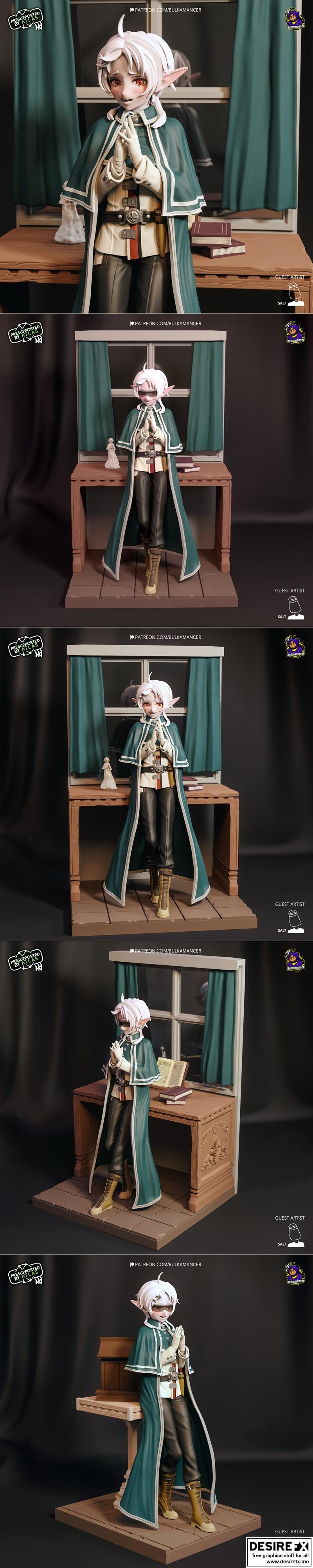 3D打印模型：蘑菇奇谭·赛尔菲特|Neko Figurines – Sylphiette (Mushoku Tensei) – 3D Print Model STL