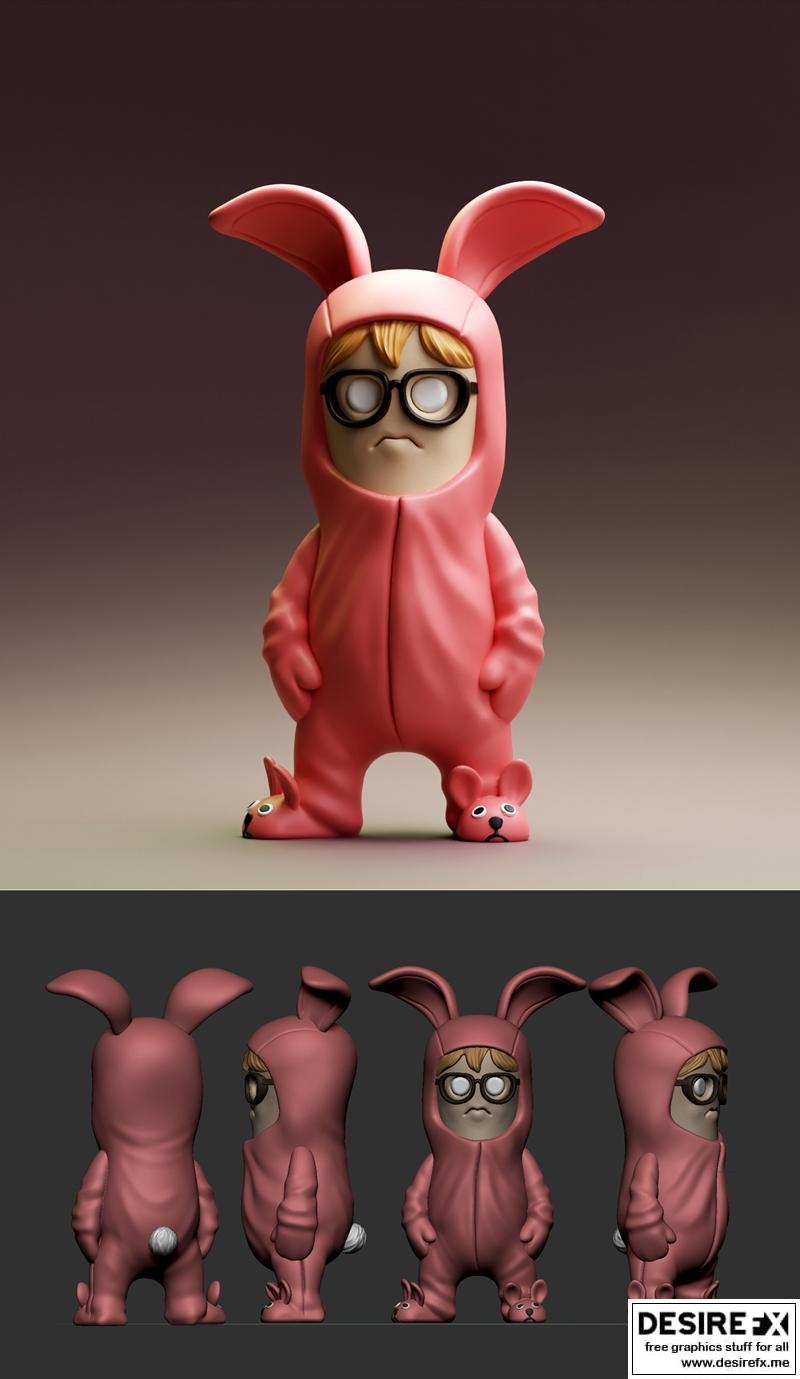 Wekster迷你角色 Ralphie 3D打印模型|Wekster Mini Ralphie – 3D Print Model STL