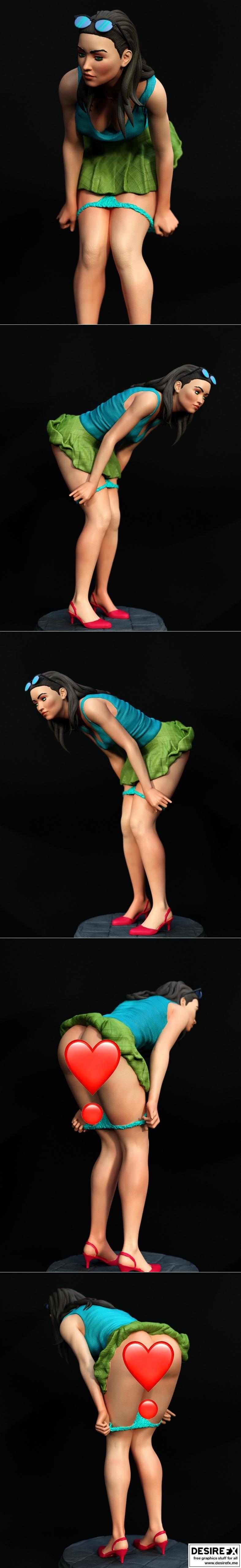 独家呈现 - 芭芭拉·福克斯 - 3D打印模型 STL|Exclusive – Megan Fox – 3D Print Model STL