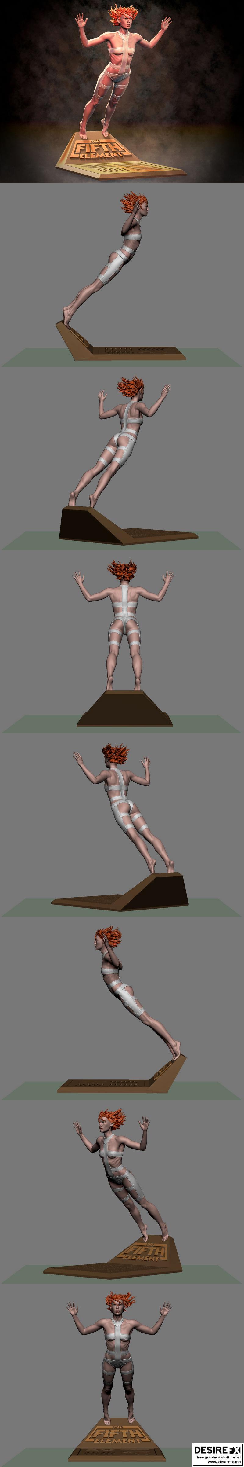 莱洛——3D打印模型|Leeloo – 3D Print Model