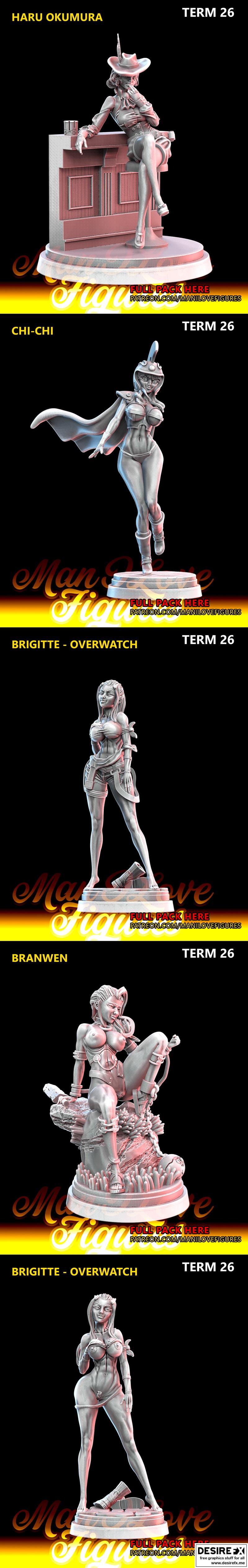 我爱的萌图 —— 第26期 3D打印模型|Man I Love Figures – Term 26 – 3D Print Model STL