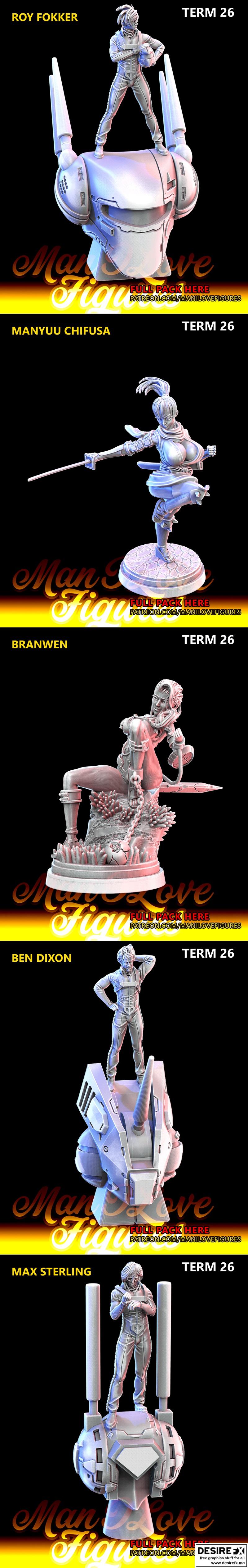 我爱的萌图 —— 第26期 3D打印模型|Man I Love Figures – Term 26 – 3D Print Model STL