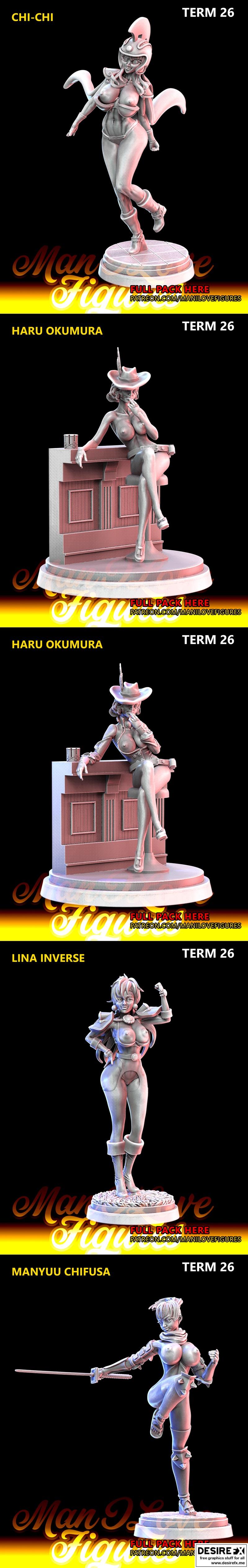 我爱的萌图 —— 第26期 3D打印模型|Man I Love Figures – Term 26 – 3D Print Model STL