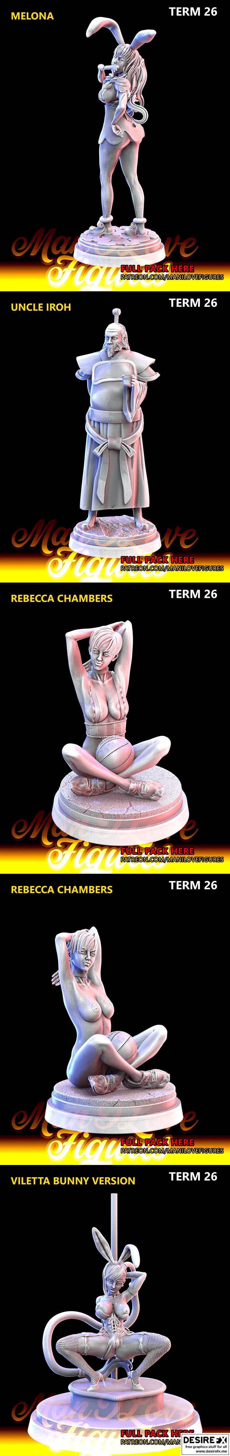 我爱的萌图 —— 第26期 3D打印模型|Man I Love Figures – Term 26 – 3D Print Model STL