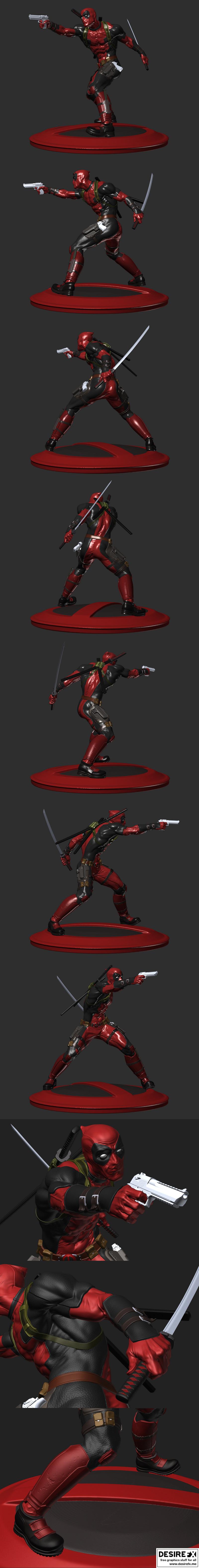 死侍 3D打印模型|Deadpool – 3D Print Model