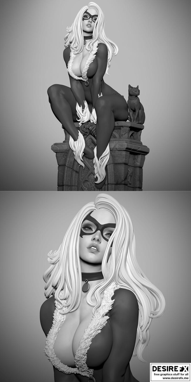 Ca 3d Studios - 黑猫V2 - 3D打印模型|Ca 3d Studios – Black Cat V2 – 3D Print Model STL